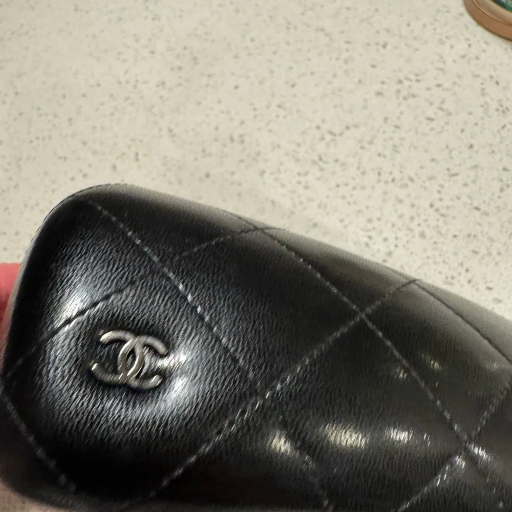 Chanel Quilted Leather Sunglasses Case Like new